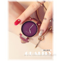 GUOU Luxury Quartz Wrist Watch For Women Charm Case Leather Strap Women's Watches Waterproof Ladies Wristwatches Female Clock